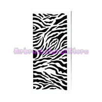 Zebra stripes Airbrush art stencil available in 2 sizes Mylar ships worldwide.