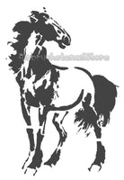 Horse stencil Airbrush art stencil available in 2 sizes Mylar ships worldwide.