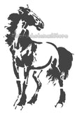 Horse stencil Airbrush art stencil available in 3 sizes Mylar ships worldwide.