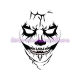 Joker (D) Airbrush art stencil available in 2 sizes Mylar ships worldwide.