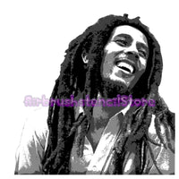 Three layer Bob Marley Airbrush art stencil set clear Mylar ships worldwide.