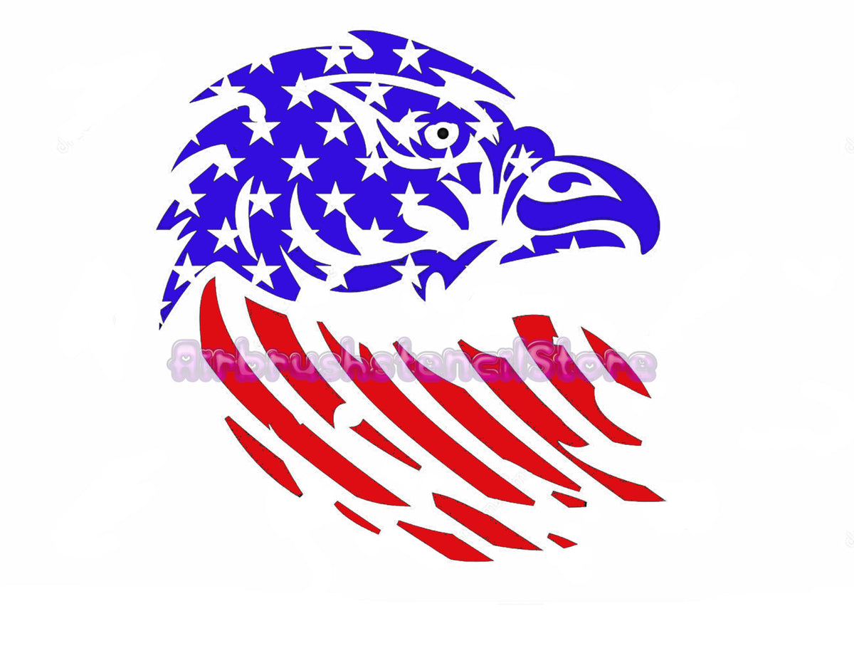 American Eagle single layer stencil Airbrush art stencil available in