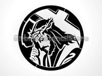 Jesus stencil Airbrush art stencil available in 2 sizes Mylar ships worldwide.
